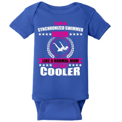 Great Synchronized Swimming Mom Design Synchro Gift Baby Bodysuit