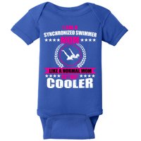 Great Synchronized Swimming Mom Design Synchro Gift Baby Bodysuit
