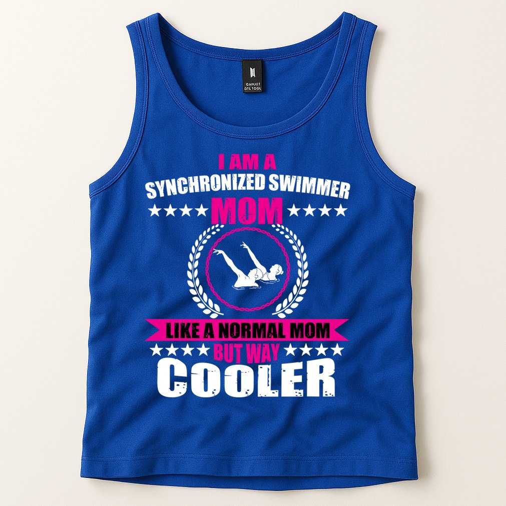 Great Synchronized Swimming Mom Design Synchro Gift Tank Top