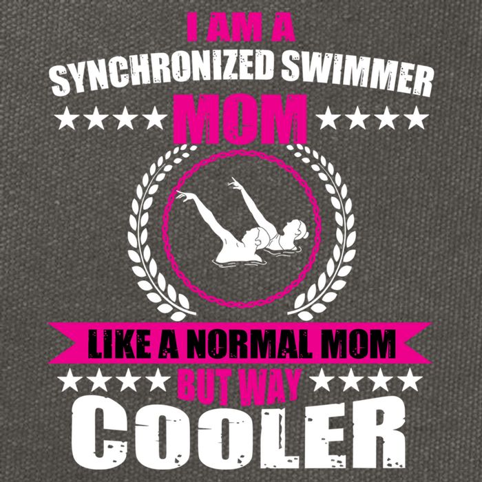 Great Synchronized Swimming Mom Design Synchro Gift Cotton Canvas Backpack