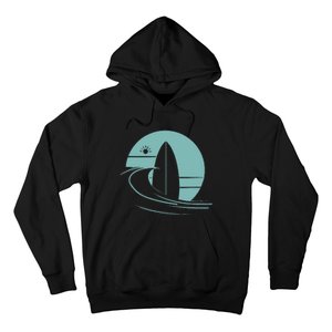 Graphic Sun Surf And Waves Hoodie