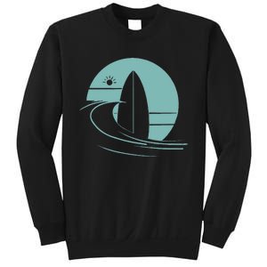 Graphic Sun Surf And Waves Sweatshirt