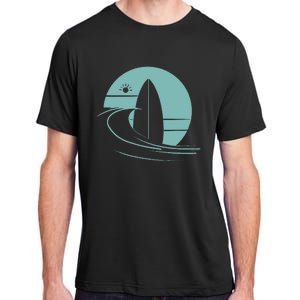 Graphic Sun Surf And Waves Adult ChromaSoft Performance T-Shirt