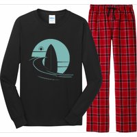 Graphic Sun Surf And Waves Long Sleeve Pajama Set