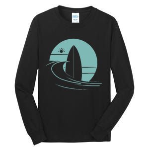 Graphic Sun Surf And Waves Tall Long Sleeve T-Shirt