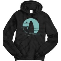 Graphic Sun Surf And Waves Tie Dye Hoodie