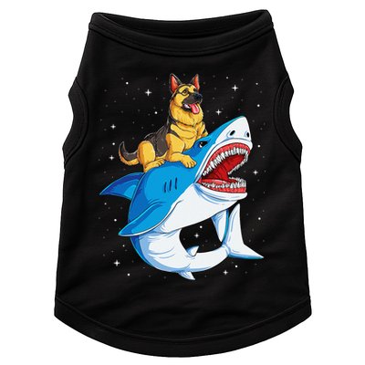 German Shepherd Shark Space Galaxy Jawsome Doggie Tank
