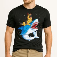 German Shepherd Shark Space Galaxy Jawsome Performance Shirt