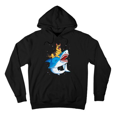 German Shepherd Shark Space Galaxy Jawsome Hoodie