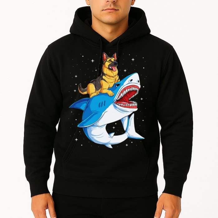 German Shepherd Shark Space Galaxy Jawsome Hoodie