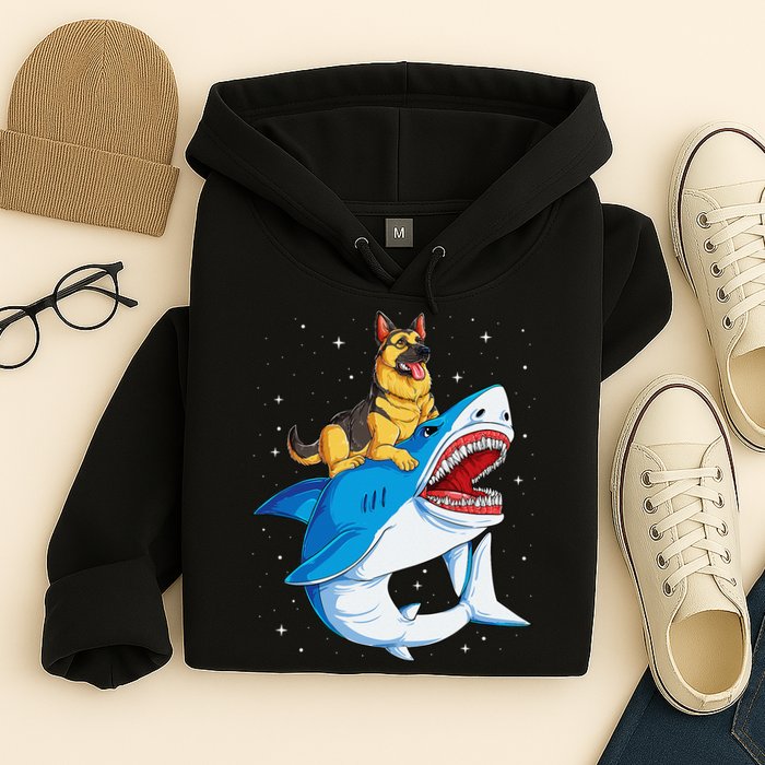 German Shepherd Shark Space Galaxy Jawsome Hoodie