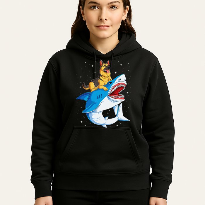 German Shepherd Shark Space Galaxy Jawsome Hoodie