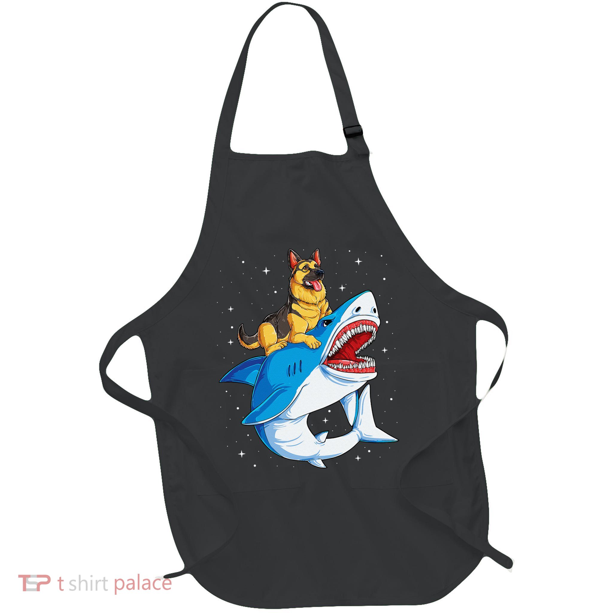 German Shepherd Shark Space Galaxy Jawsome Apron