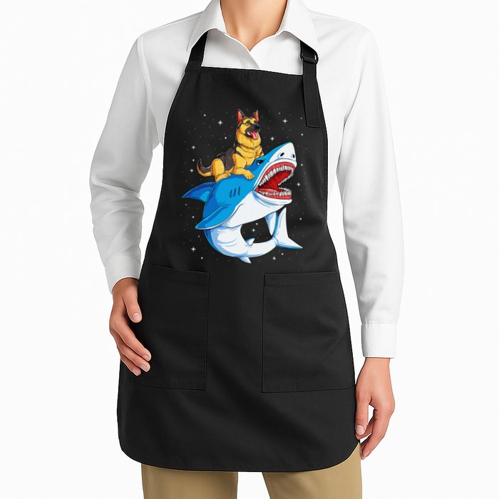 German Shepherd Shark Space Galaxy Jawsome Apron