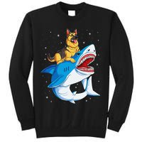 German Shepherd Shark Space Galaxy Jawsome Sweatshirt
