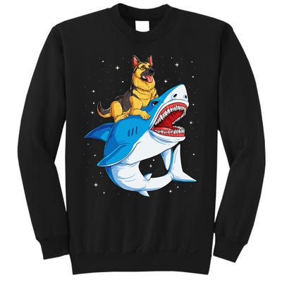 German Shepherd Shark Space Galaxy Jawsome Sweatshirt