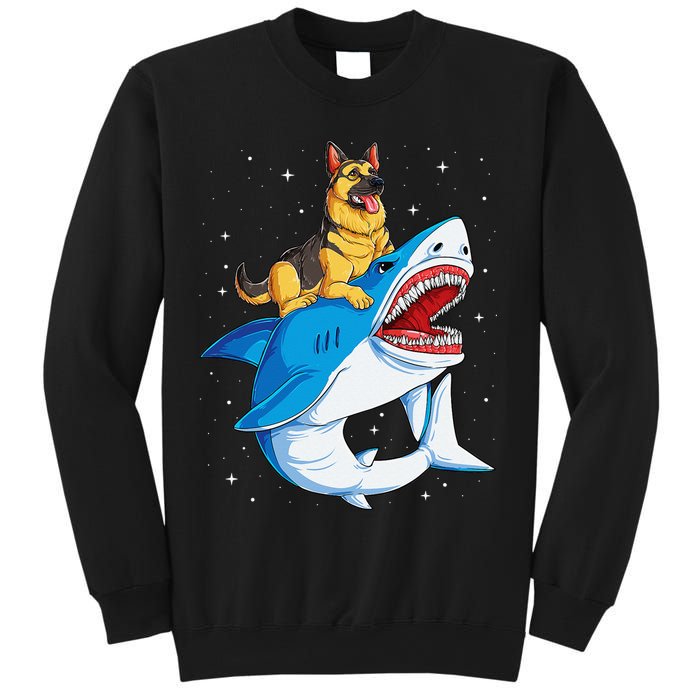 German Shepherd Shark Space Galaxy Jawsome Sweatshirt