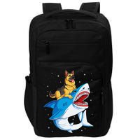 German Shepherd Shark Space Galaxy Jawsome Impact Tech Backpack