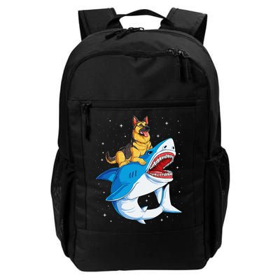 German Shepherd Shark Space Galaxy Jawsome Backpack