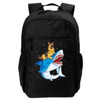 German Shepherd Shark Space Galaxy Jawsome Backpack