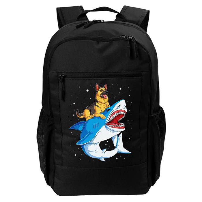 German Shepherd Shark Space Galaxy Jawsome Backpack