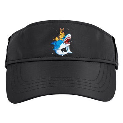 German Shepherd Shark Space Galaxy Jawsome Adult Drive Performance Visor