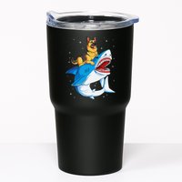 German Shepherd Shark Space Galaxy Jawsome Tumbler
