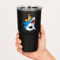 German Shepherd Shark Space Galaxy Jawsome Tumbler