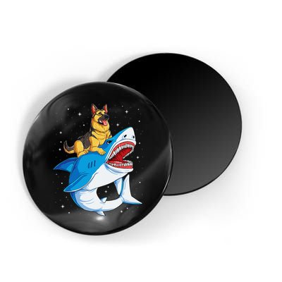 German Shepherd Shark Space Galaxy Jawsome Magnet
