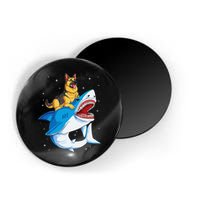 German Shepherd Shark Space Galaxy Jawsome Magnet