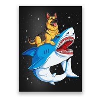 German Shepherd Shark Space Galaxy Jawsome Poster