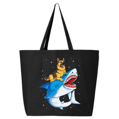 German Shepherd Shark Space Galaxy Jawsome 25L Jumbo Tote
