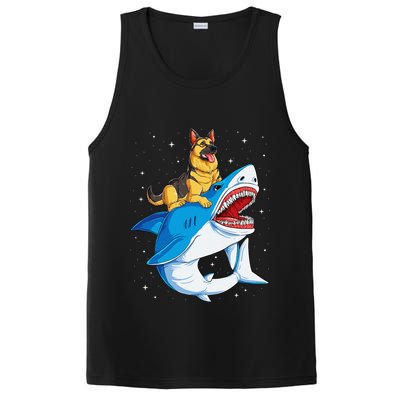 German Shepherd Shark Space Galaxy Jawsome PosiCharge Competitor Tank