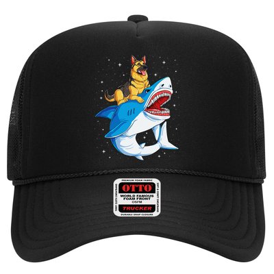 German Shepherd Shark Space Galaxy Jawsome Trucker Hat