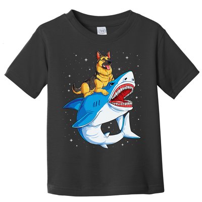 German Shepherd Shark Space Galaxy Jawsome Toddler T-Shirt