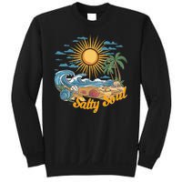 Groovy Salty Soul Summer Vacation Beach Vacay Sweatshirt