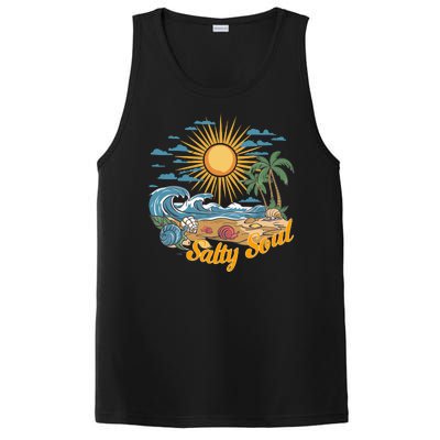 Groovy Salty Soul Summer Vacation Beach Vacay PosiCharge Competitor Tank