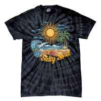 Groovy Salty Soul Summer Vacation Beach Vacay Tie-Dye T-Shirt