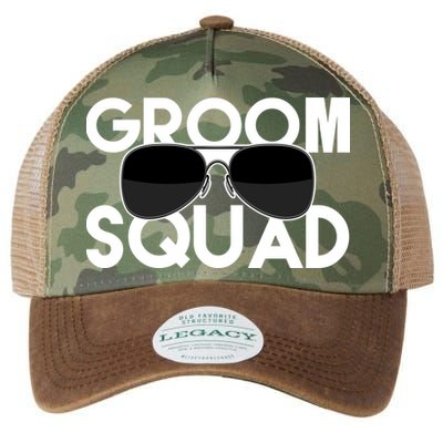 Groom Squad Sunglasses Bachelor Party Funny Legacy Tie Dye Trucker Hat
