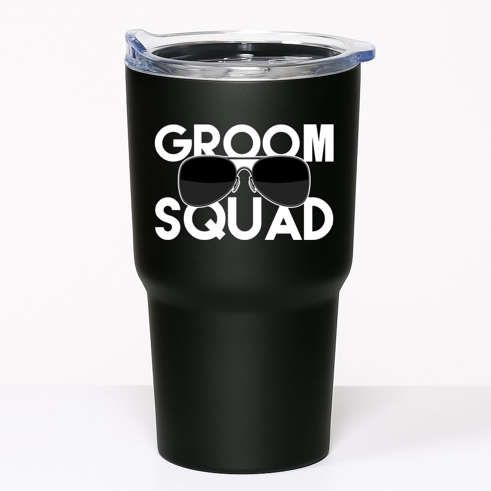 Groom Squad Sunglasses Bachelor Party Funny Tumbler
