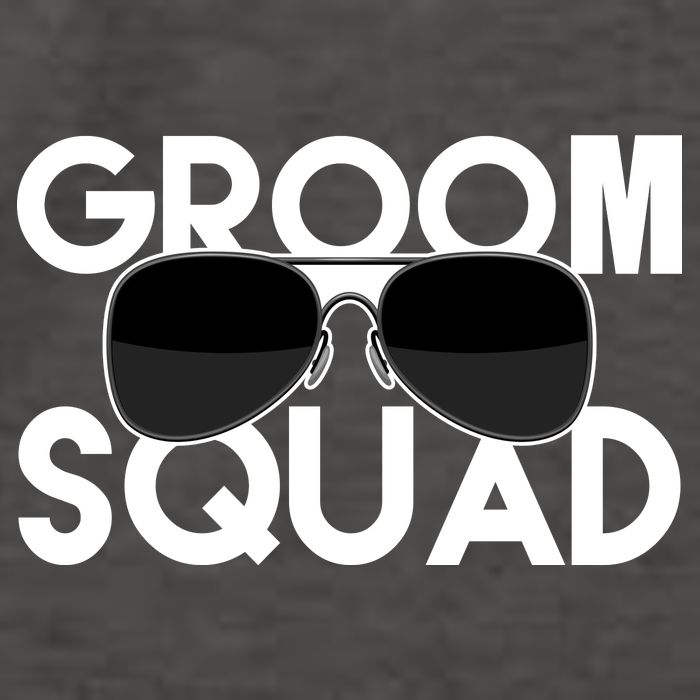 Groom Squad Sunglasses Bachelor Party Funny Vector Backpack