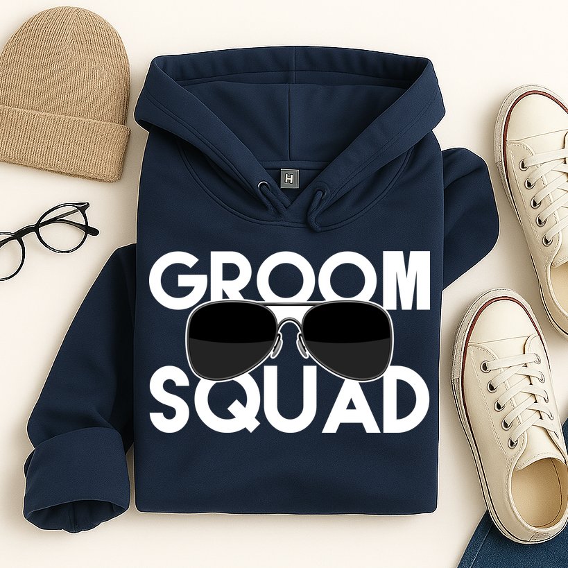 Groom Squad Sunglasses Bachelor Party Funny Hoodie