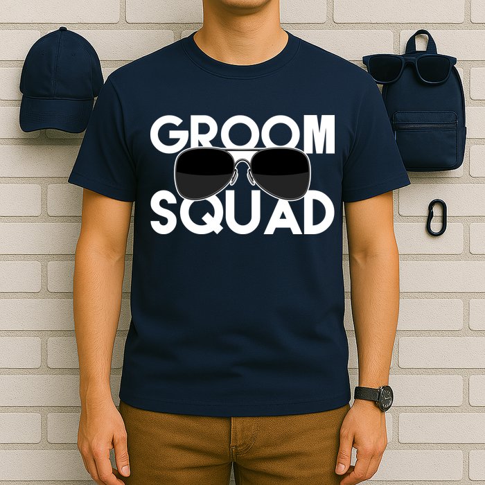 Groom Squad Sunglasses Bachelor Party Funny T-Shirt