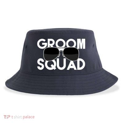 Groom Squad Sunglasses Bachelor Party Funny Sustainable Bucket Hat