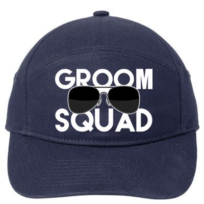 Groom Squad Sunglasses Bachelor Party Funny 7-Panel Snapback Hat