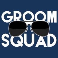 Groom Squad Sunglasses Bachelor Party Funny Flatbill Hat