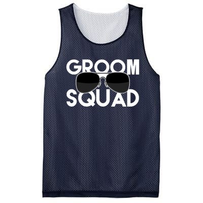 Groom Squad Sunglasses Bachelor Party Funny Mesh Reversible Basketball Jersey Tank