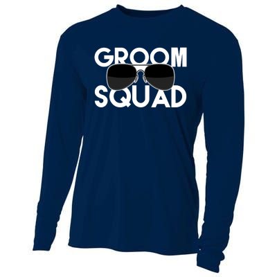 Groom Squad Sunglasses Bachelor Party Funny Cooling Performance Long Sleeve Crew