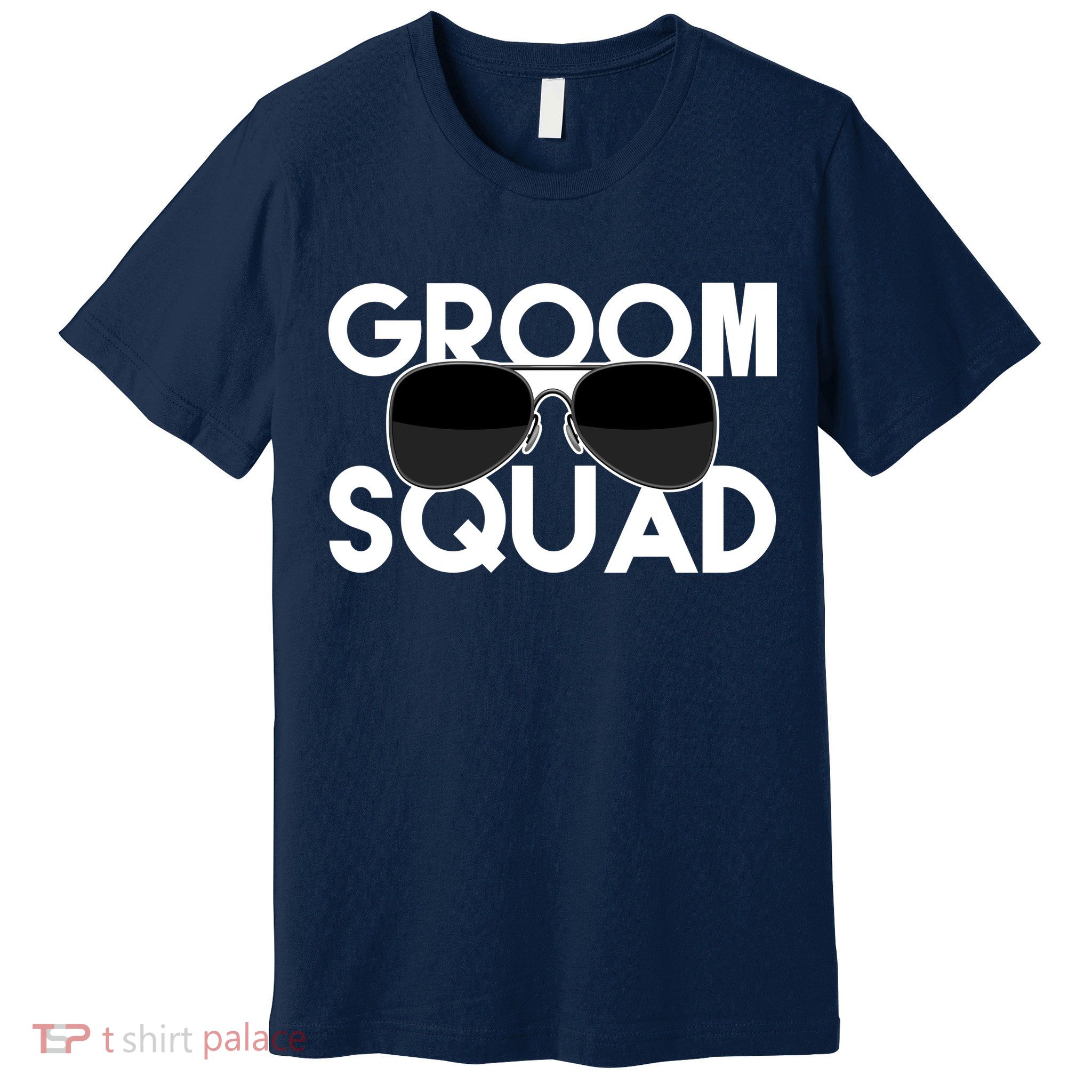 Groom Squad Sunglasses Bachelor Party Funny Premium T-Shirt
