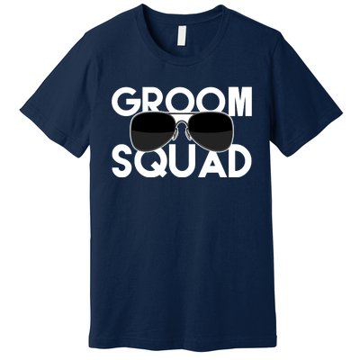 Groom Squad Sunglasses Bachelor Party Funny Premium T-Shirt